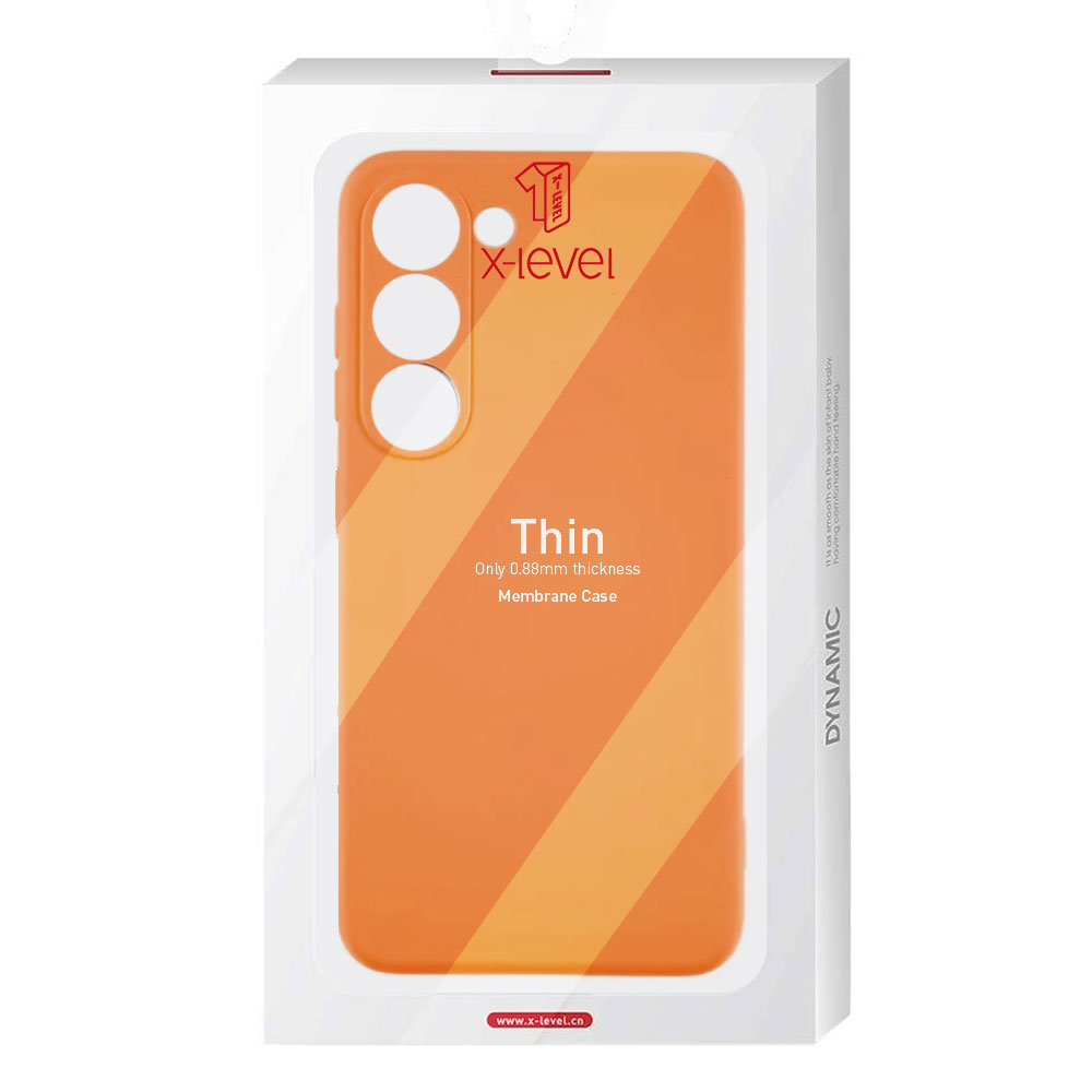 Husa X-Level Thin - Samsung A03 (A035G) - Microfiber, TPU, Orange