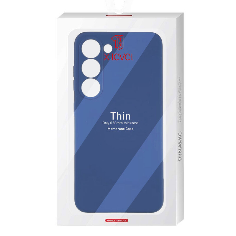 Husa X-Level Thin - Samsung A05s (A057) - MicroFiber, Navy Blue