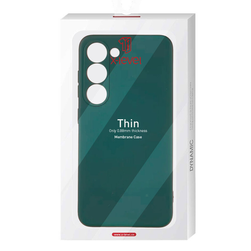 Husa X-Level Thin - Samsung A25 (A256) - MicroFiber, Dark Green