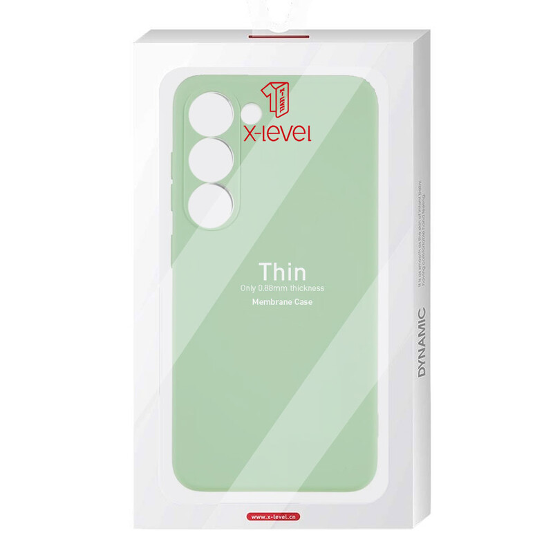 Husa X-Level Thin - Samsung A72 (A725) - MicroFiber, Light Green
