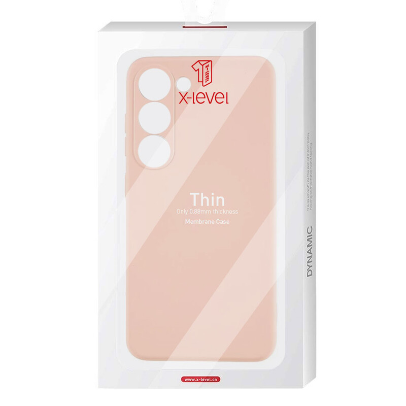 Husa X-Level Thin - Samsung S22 (S901) - MicroFiber, Cream