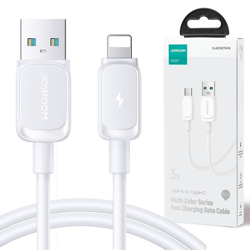 Joyroom (S-AL012A14) - Cablu Date si Incarcare, USB-A la Lightning, 3A, 1.2m, White
