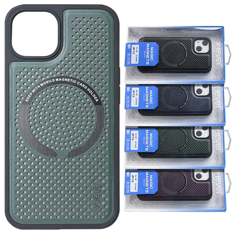 Husa X-Level Magic - iPhone 13 Pro - MagSafe, SoftTouch, Dark Green