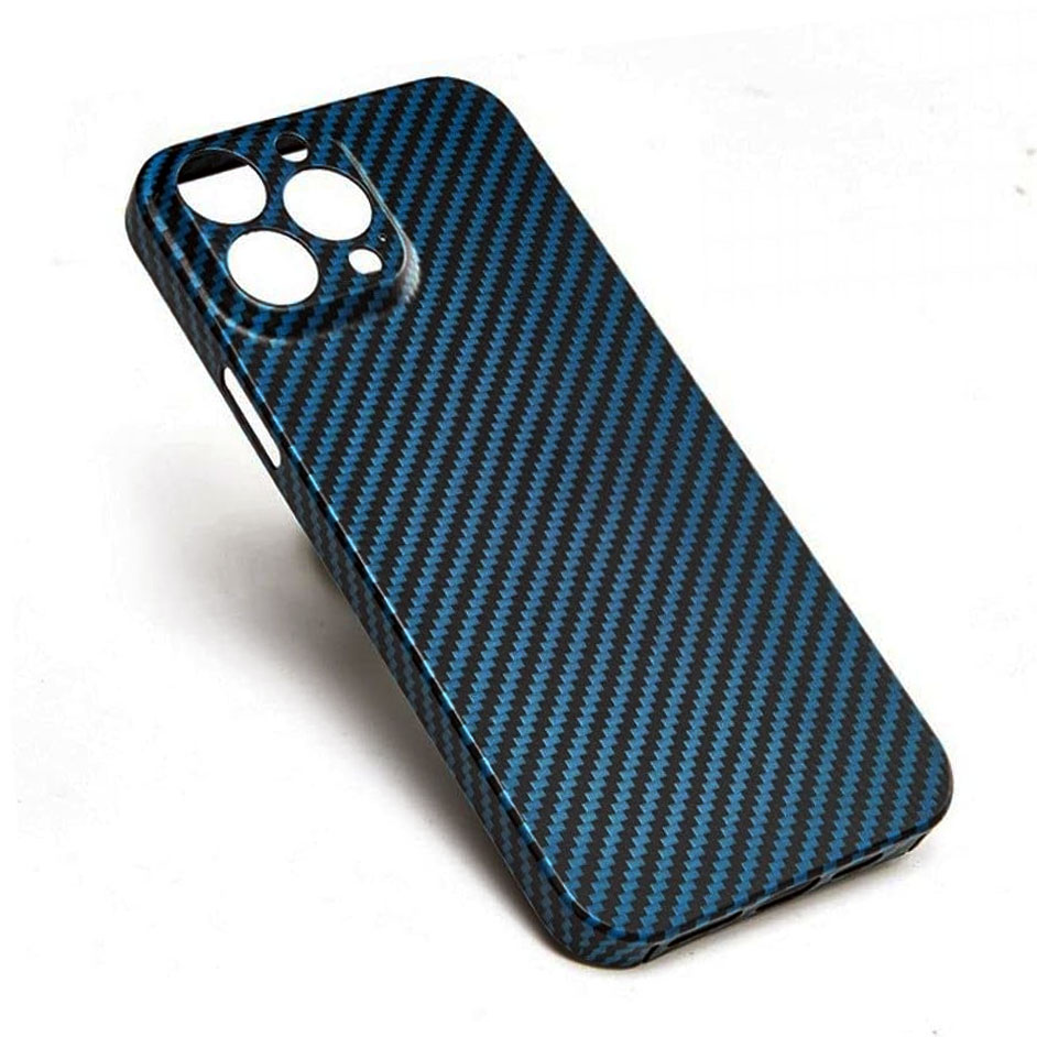Husa Kevlar » iPhone 14 Pro Max, Aramid Fiber, UltraThin, Blue