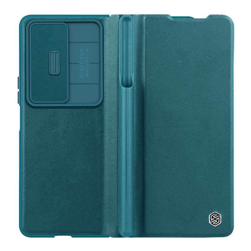 Husa Nillkin » Samsung Z Fold4 (F936), Qin Leather, PC Leather | Green