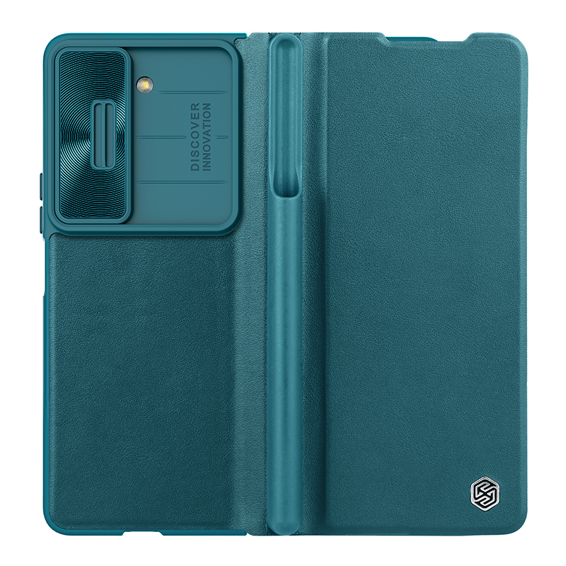Husa Nillkin » Samsung Z Fold5 (F946), Qin Leather, PC Leather | Green