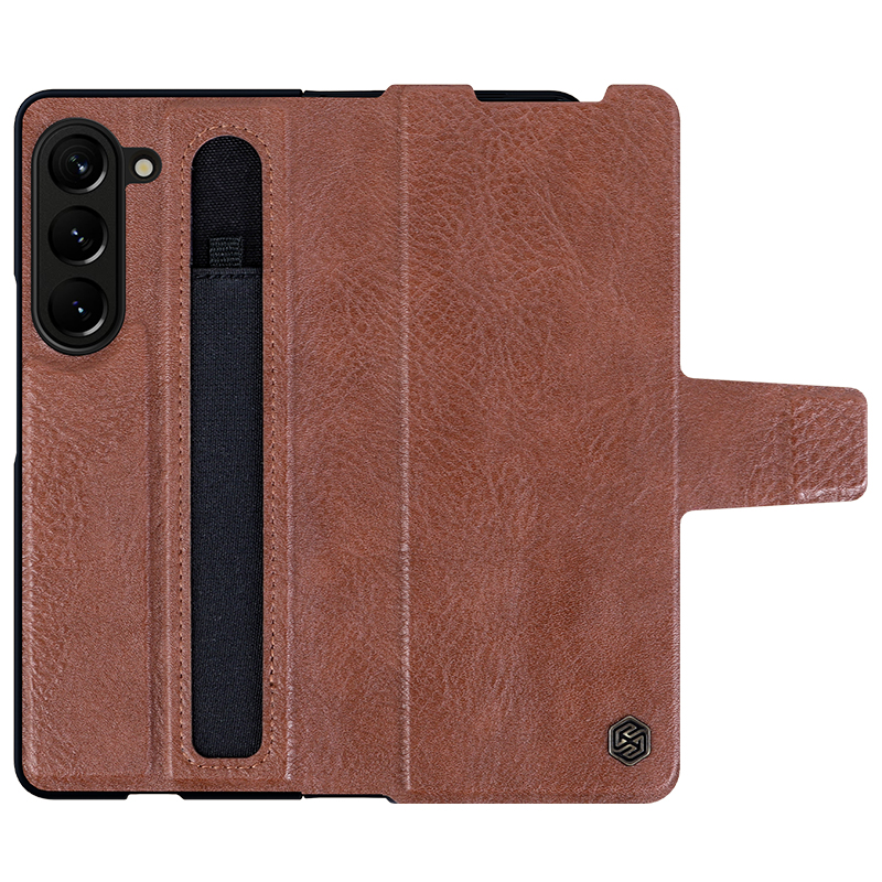 Husa Nillkin » Samsung Z Fold5 (F946), Aoge, PC Leather, BROWN