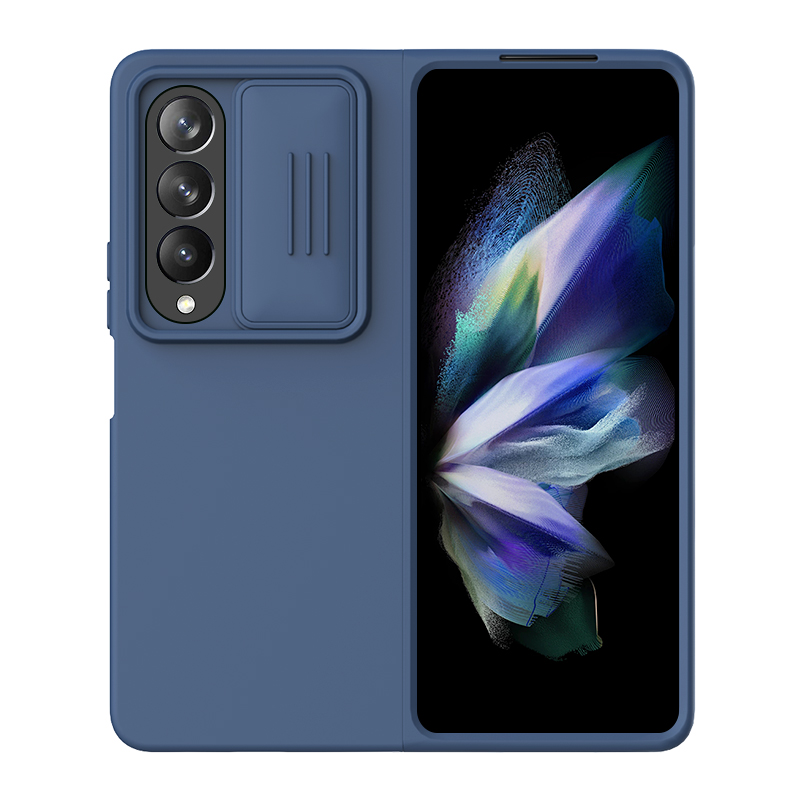 Husa Nillkin » Samsung Z Fold4 (F936), CamShield Silky, TPU, Midnight Blue
