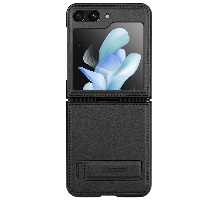 Husa Nillkin » Samsung Z Flip5 (F731), Qin Leather, PC Leather, Black