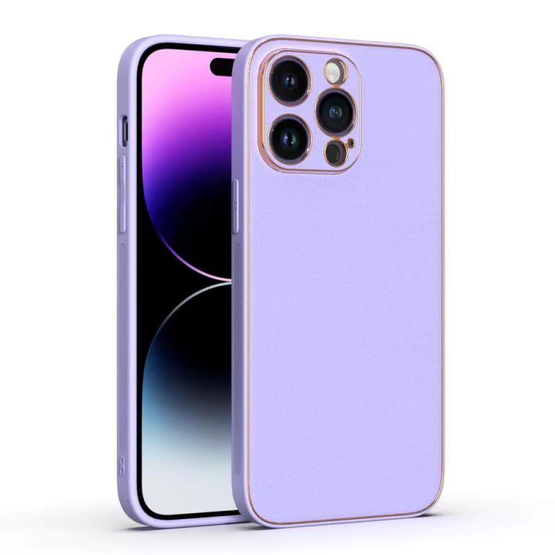 Husa Yolo, iPhone 15 Plus, Eco-Leather, TPU Edge, Lila