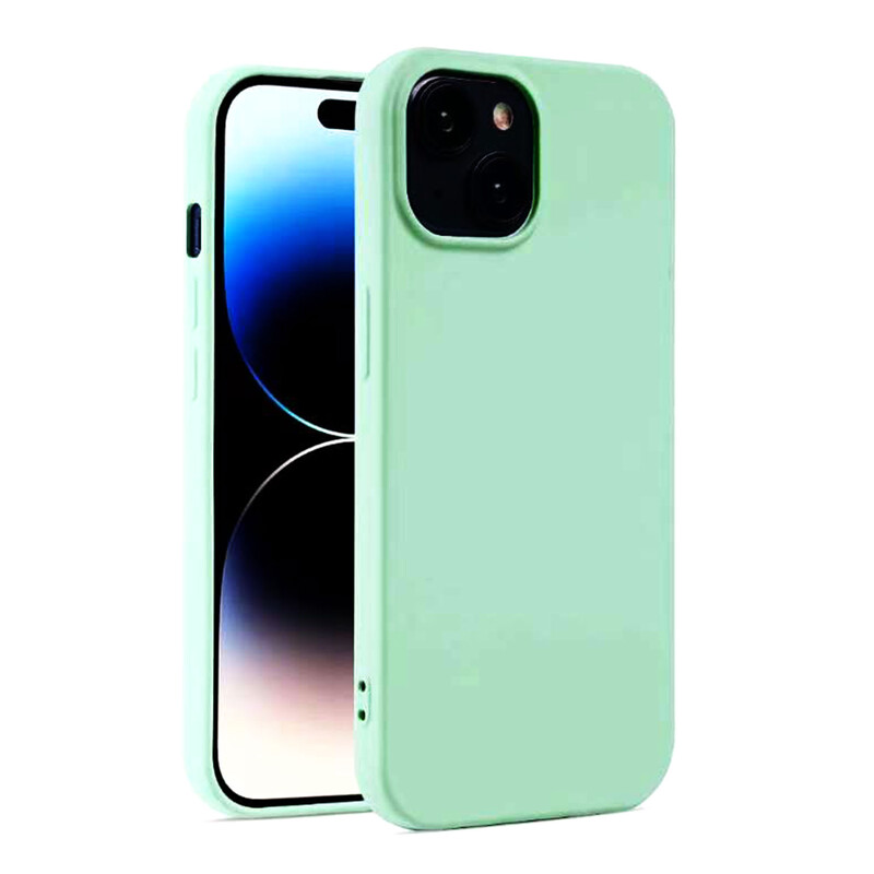 Husa Soft » iPhone 13 Pro Max, MicroFiber, TPU, Mint GREEN