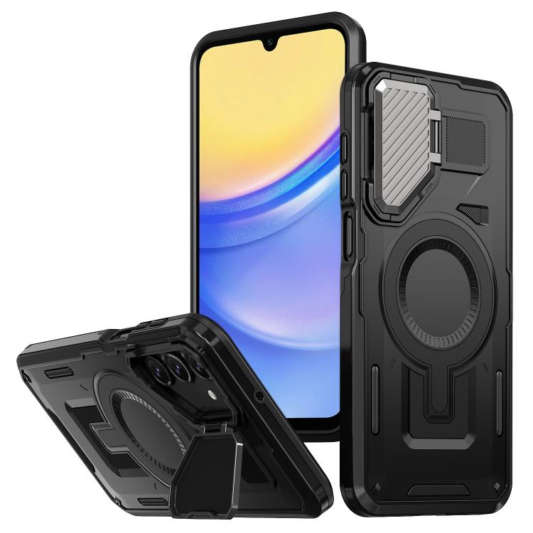 Husa UrbanMag » Samsung A07 (A076) (A075), Hybrid, Armor MagCase, CamBracket, BLACK
