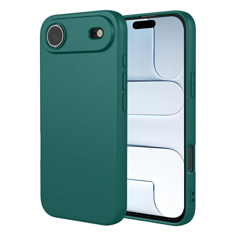 Husa Soft » iPhone 17 Air, MicroFiber, TPU, Dark GREEN