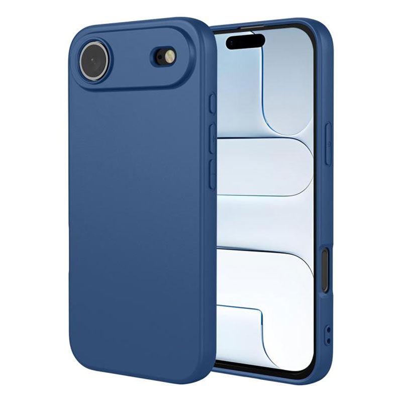Husa Soft » iPhone 17 Air, MicroFiber, TPU, Navy BLUE
