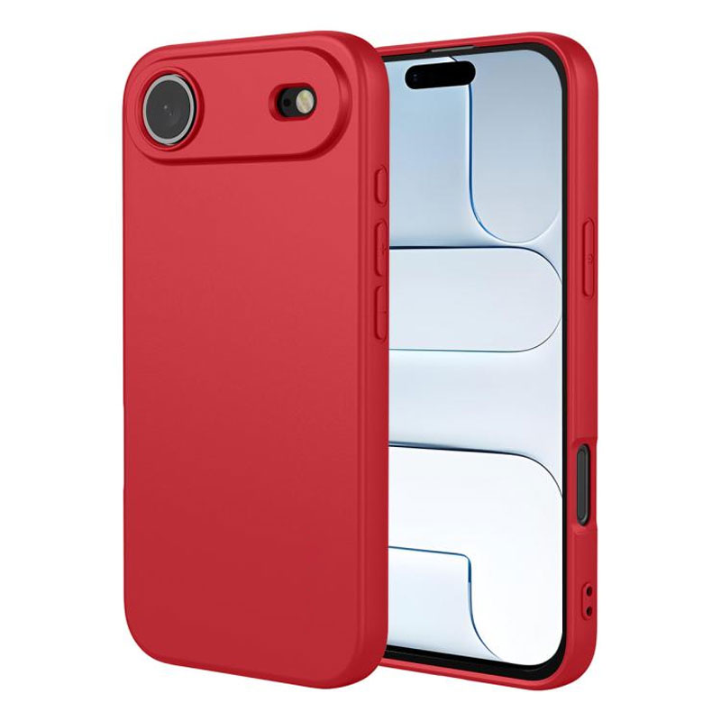 Husa Soft » iPhone 17 Air, MicroFiber, TPU, Pure RED