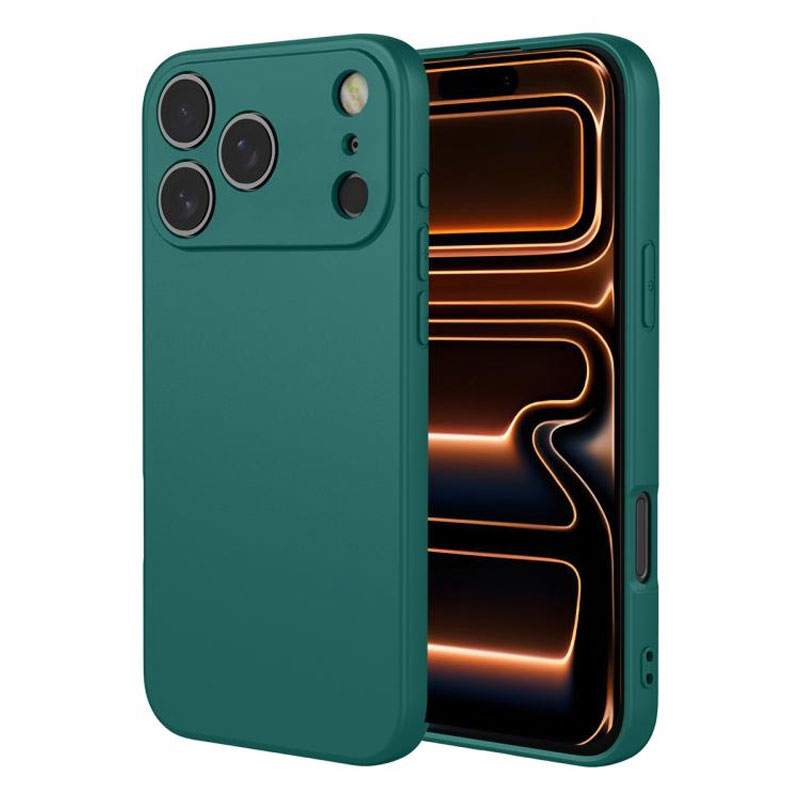 Husa Soft » iPhone 17 Pro Max, MicroFiber, TPU, Dark GREEN
