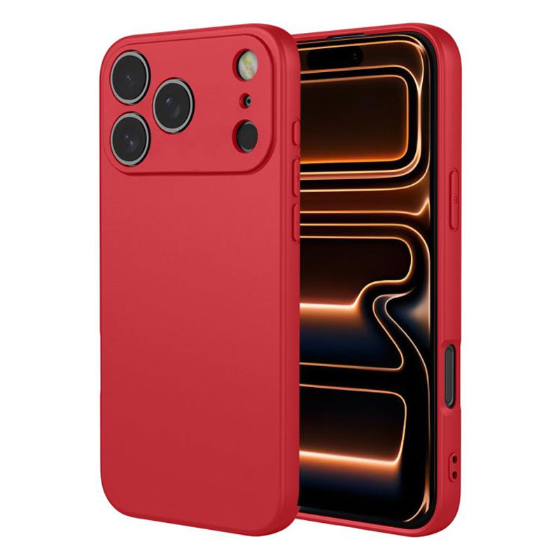 Husa Soft » iPhone 17 Pro Max, MicroFiber, TPU, Pure RED
