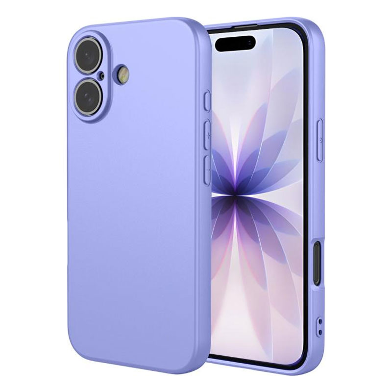 Husa Soft » iPhone 17, MicroFiber, TPU, Pastel LILA