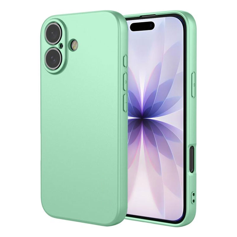 Husa Soft » iPhone 17, MicroFiber, TPU, TURQUOISE