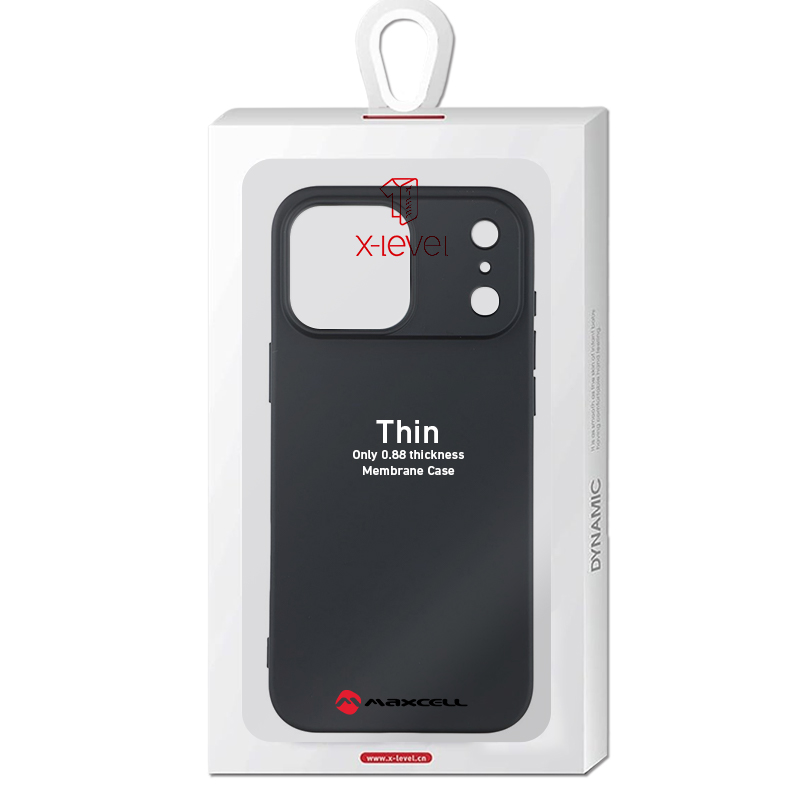 Husa X-Level » iPhone 17 Pro Max, Thin Series, SoftTouch, BLACK