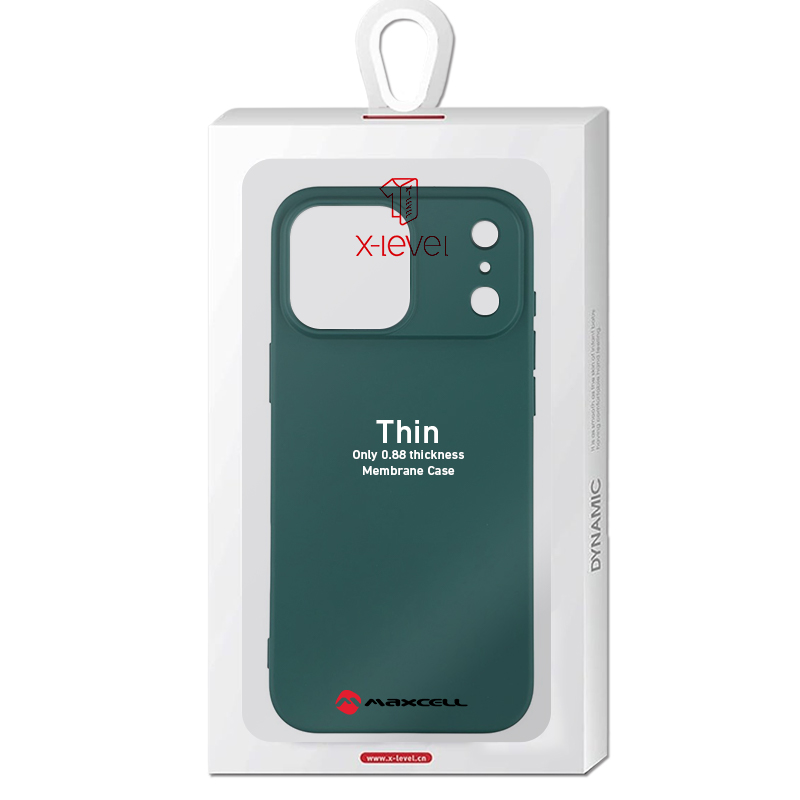 Husa X-Level » iPhone 17 Pro Max, Thin Series, SoftTouch, Deep GREEN