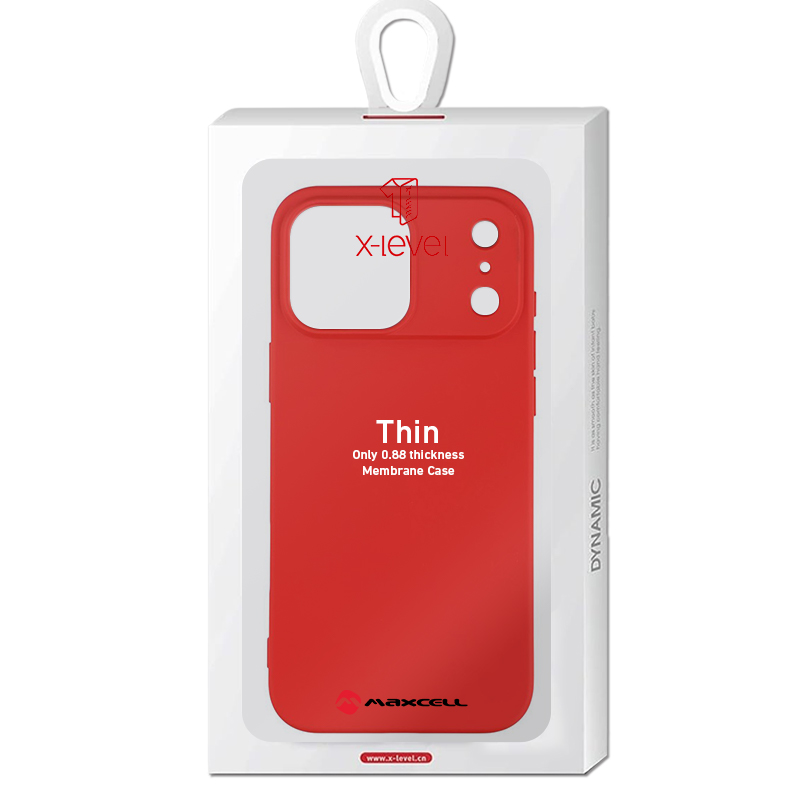 Husa X-Level » iPhone 17 Pro Max, Thin Series, SoftTouch, RED