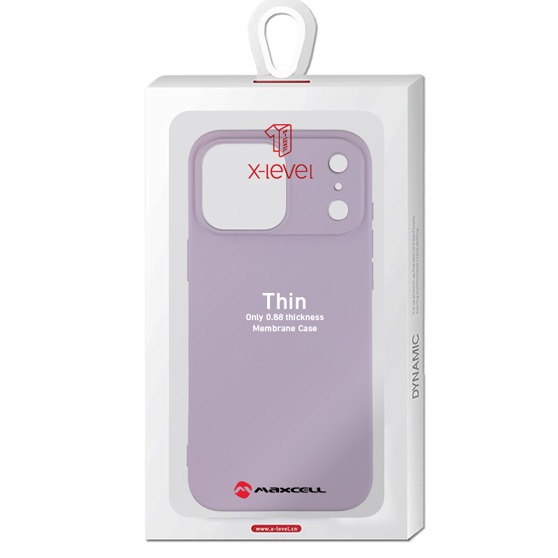 Husa X-Level » iPhone 17 Pro, Thin Series, SoftTouch, LILA