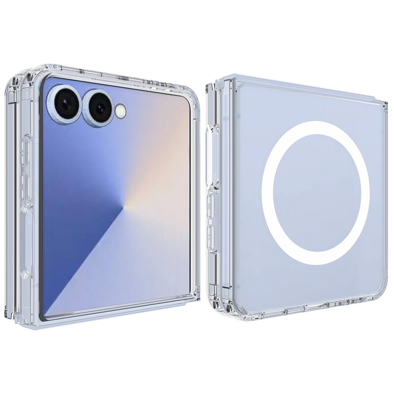 Husa SnapOn » Samsung Z Flip7 (F766), MagSafe, Acryl AntiDrop, TRANSPARENTA