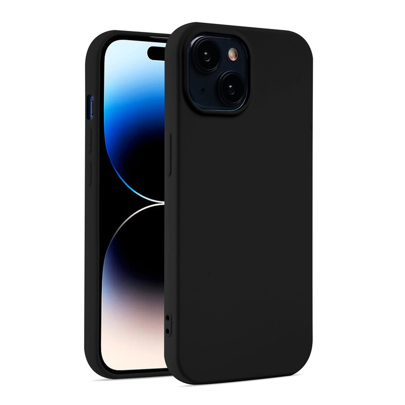 Husa Soft » iPhone 15 Pro, MicroFiber, TPU, Pure BLACK