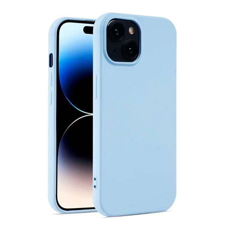 Husa Soft » iPhone 15 Pro Max, MicroFiber, TPU, Sky BLUE