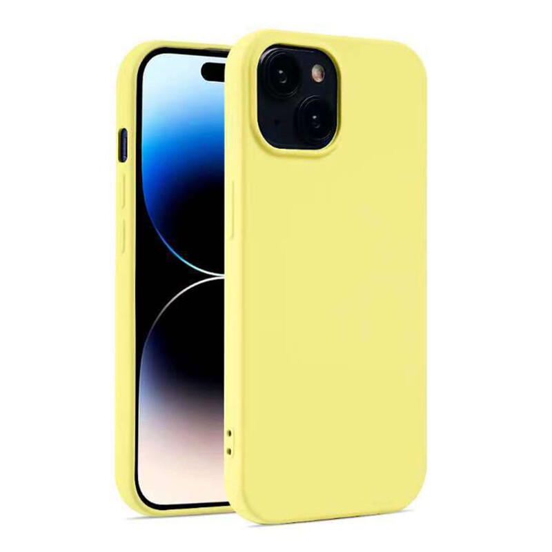 Husa Soft » iPhone 15 Pro, MicroFiber, TPU, Neon YELLOW