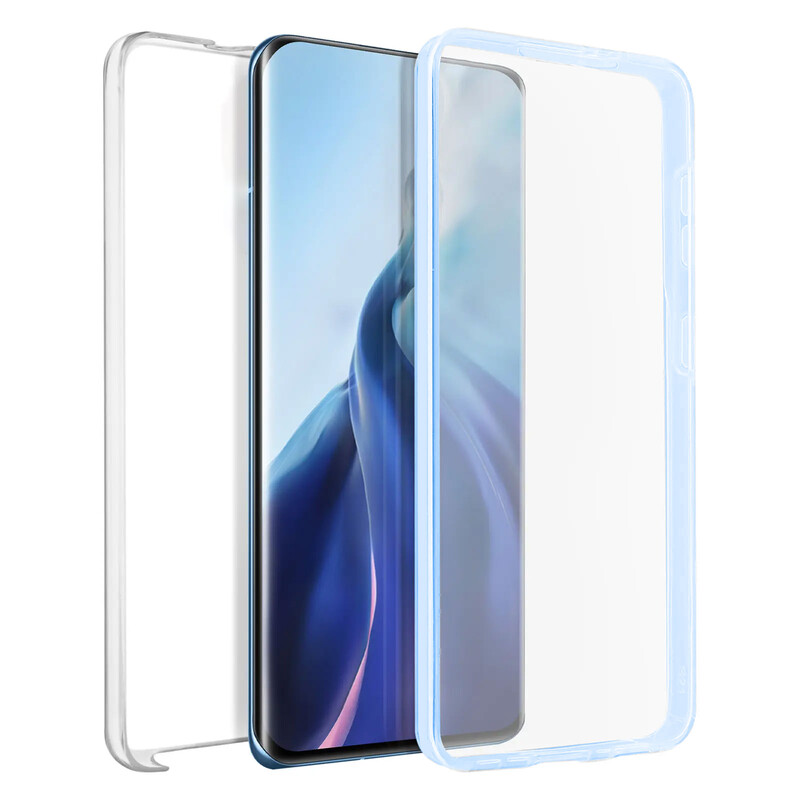Husa 360 » iPhone 11 Pro Max, Front & Back, TPU+PC, Clear/Blue