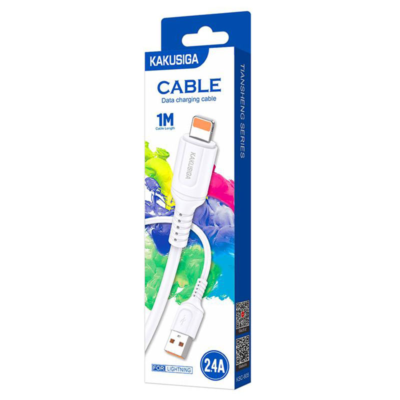 Kaku (KSC-805) - Cablu Date si Incarcare, USB-A la Lightning, 18W, 2.4A, 1m, White
