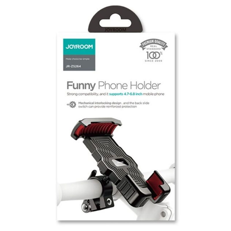 Joyroom (JR-ZS264) - Suport Moto/Bike, cu cleme laterale, montaj Ghidon, MultiAngle, One-Push, Black