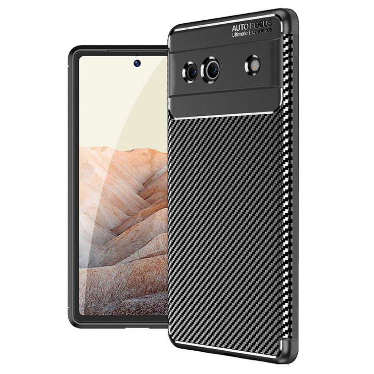 Husa AutoFocus » iPhone 13 Pro Max, Carbon Grain, Black
