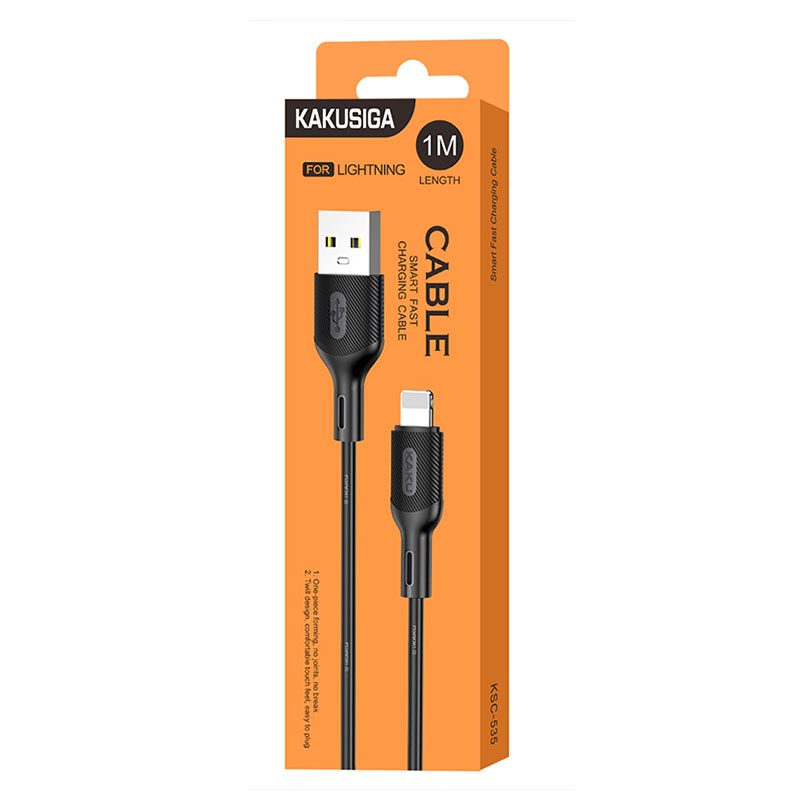 Kaku (KSC-535) - Cablu Date si Incarcare, USB-A la Lightning, 18W, 2.4A, 1m, Black