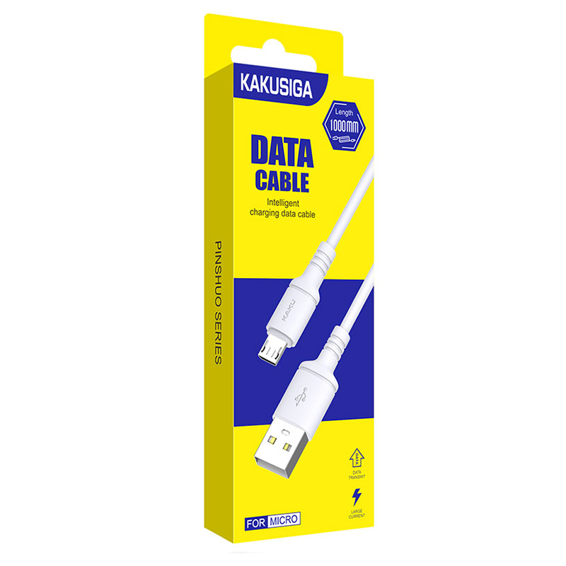 Kaku (KSC-419) - Cablu Date si Incarcare, USB-A la MicroUSB, 18W, 2.4A, 1m, White