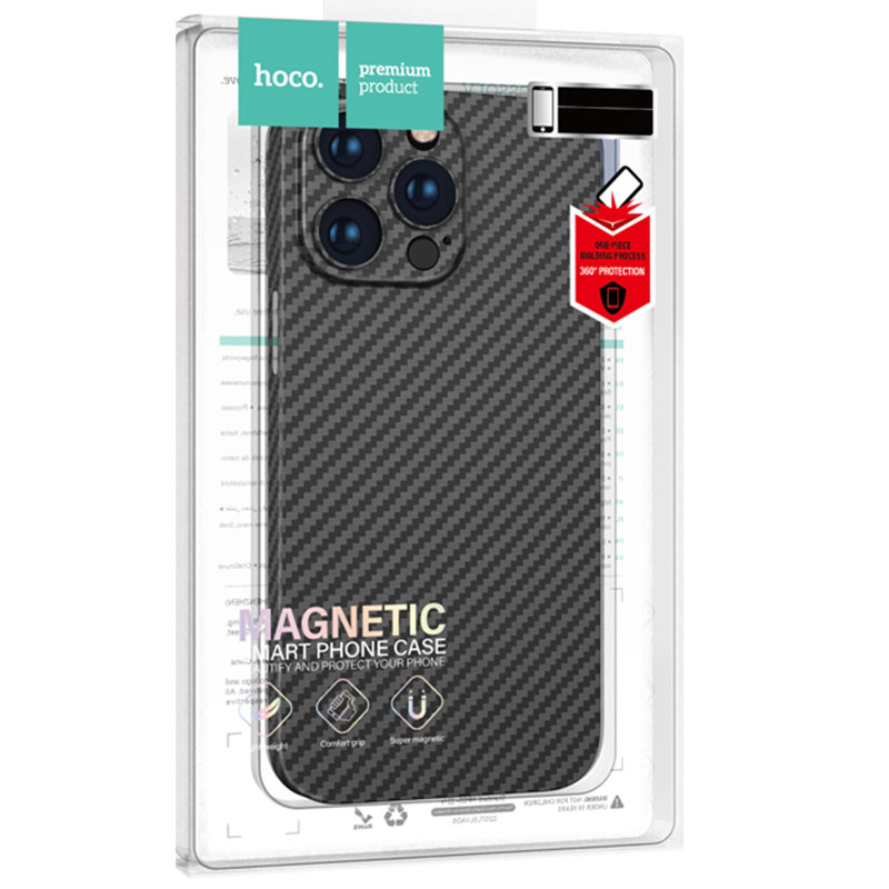 Husa Hoco » iPhone 14 Pro - MagSafe, Carbon, Thin, Black