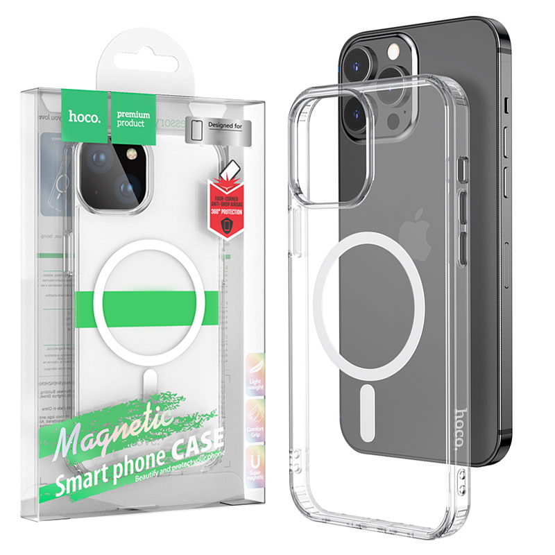 Husa Hoco » iPhone 14 Pro, ShockProof cu MagSafe, Clear