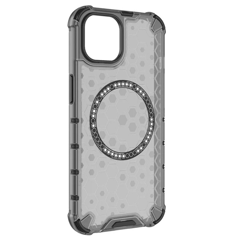 Husa HoneyComb » iPhone 13 Pro, Magnet MagCase, AntiDrop Corners, GREY
